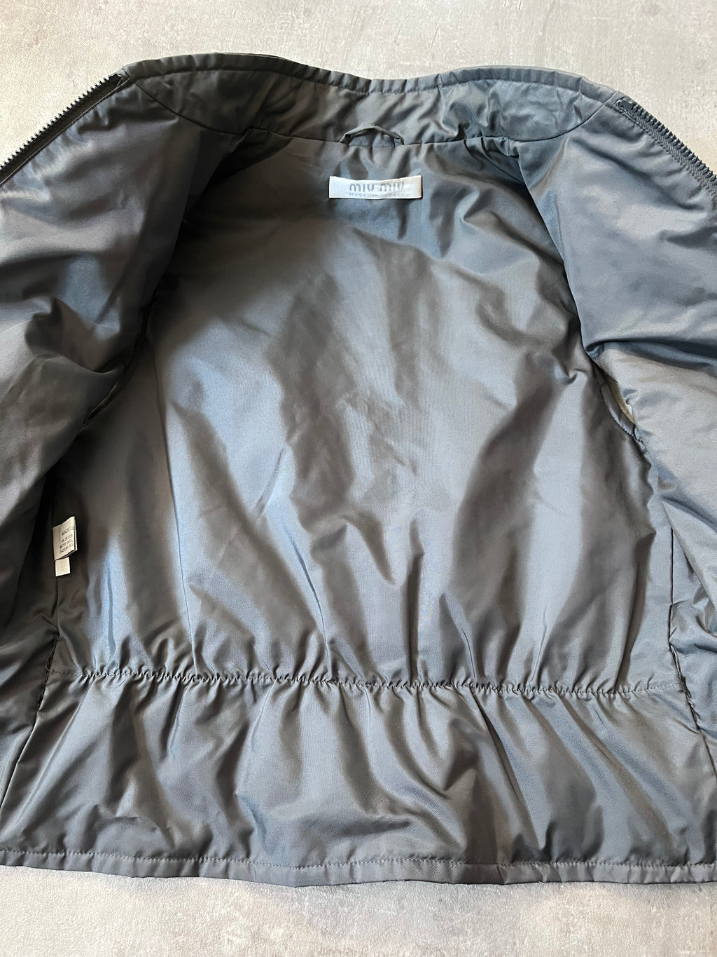 90s Miu Miu Nylon Technical Vest Grey Women - M