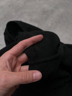 Prada Big Logo Heavyweight Wool Hooded Sweater Jacket Black Men - L