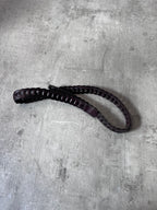 Gucci Braided Leather Belt Brown Unisex