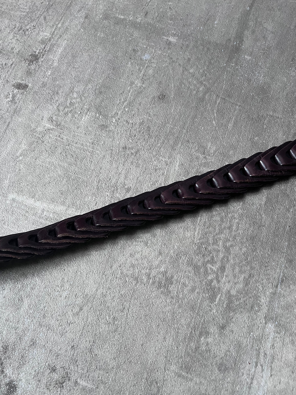 Gucci Braided Leather Belt Brown Unisex