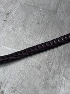 Gucci Braided Leather Belt Brown Unisex