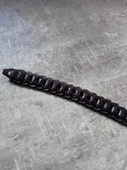 Gucci Braided Leather Belt Brown Unisex