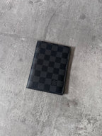 Louis Vuitton Damier Graphite Passport Cover Wallet Grey