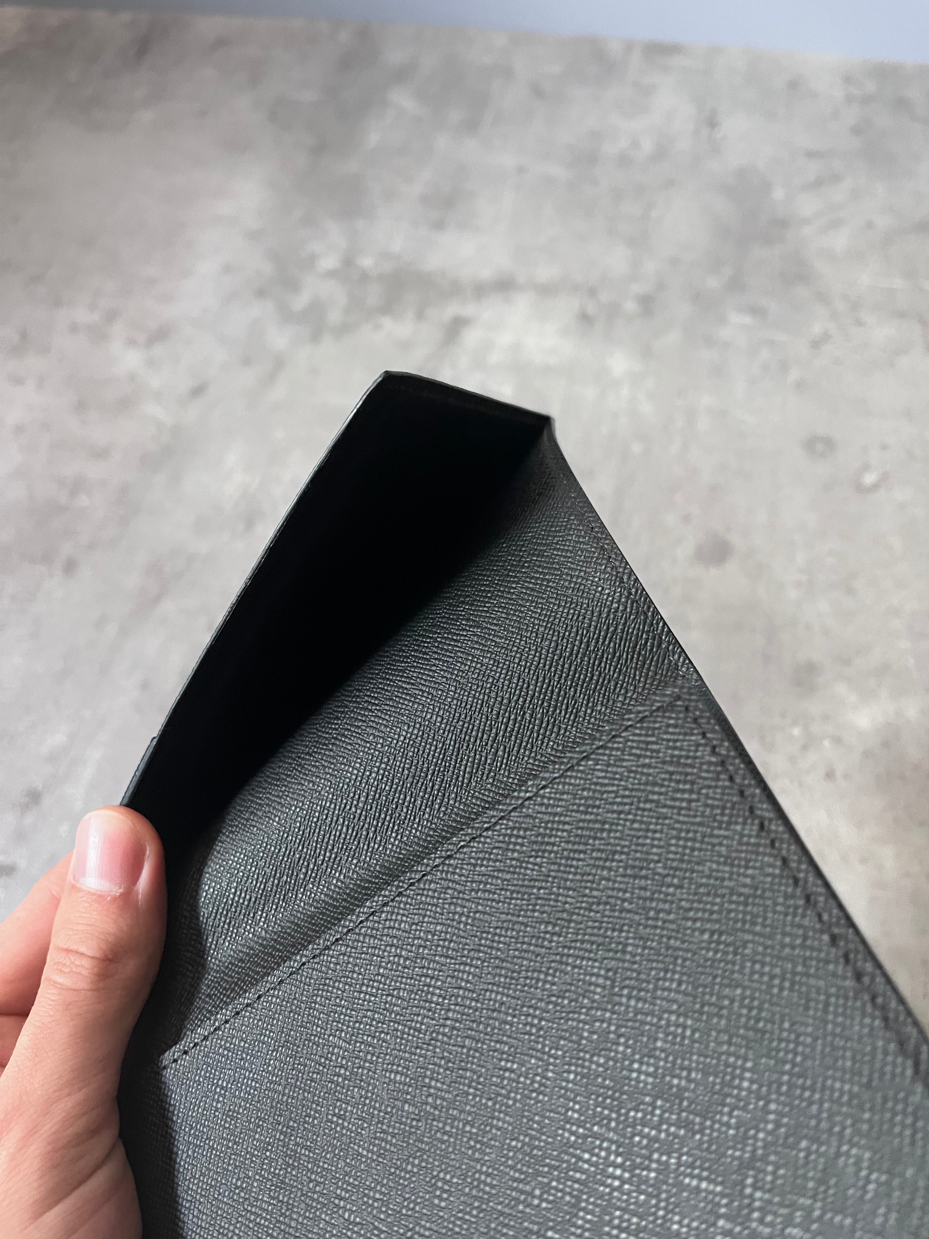 Louis Vuitton Damier Graphite Passport Cover Wallet Grey
