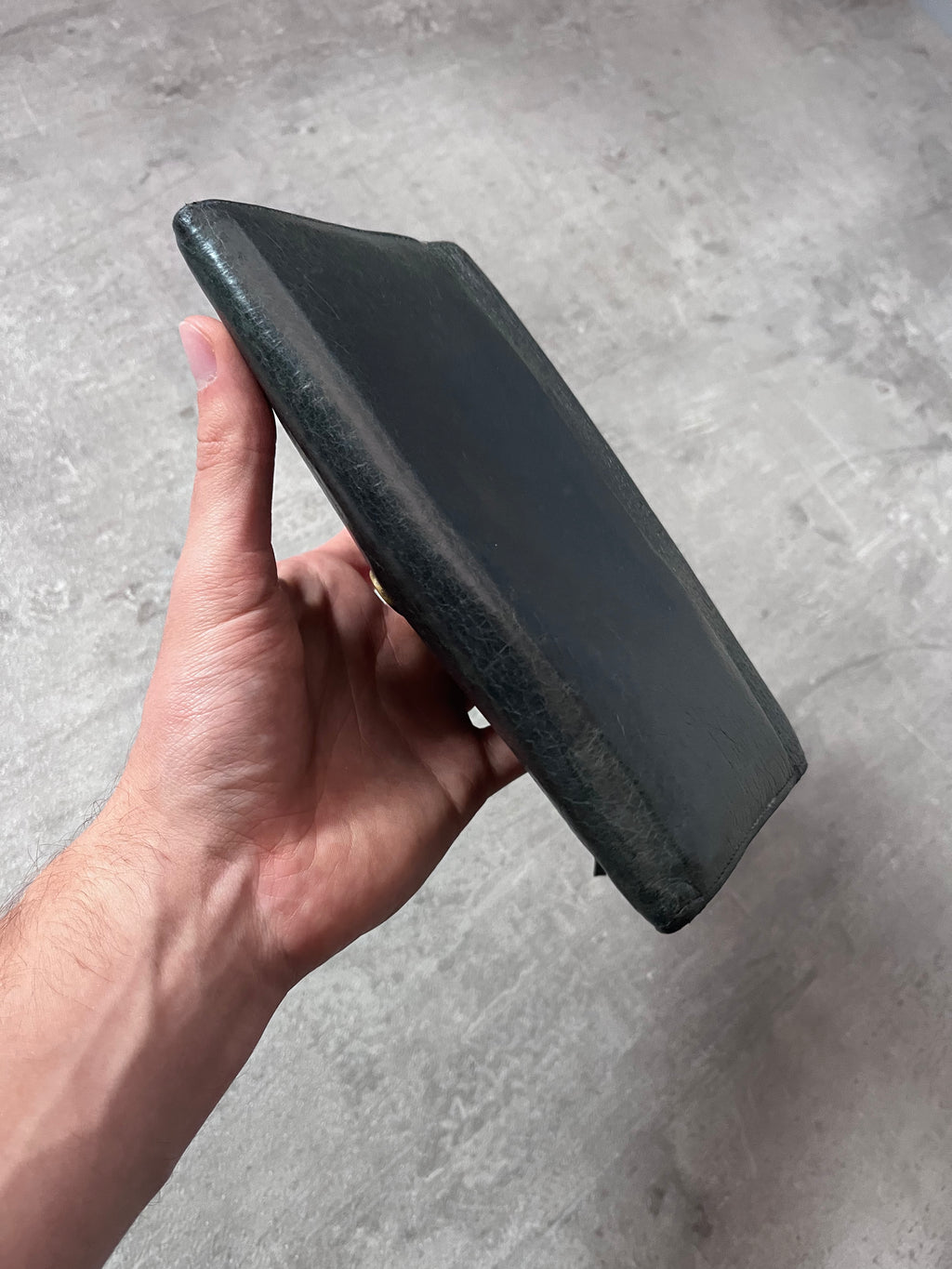 Balenciaga Classic Continental Flap Leather Wallet Black