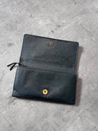 Balenciaga Classic Continental Flap Leather Wallet Black
