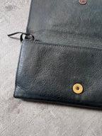 Balenciaga Classic Continental Flap Leather Wallet Black