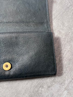 Balenciaga Classic Continental Flap Leather Wallet Black
