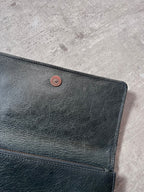 Balenciaga Classic Continental Flap Leather Wallet Black