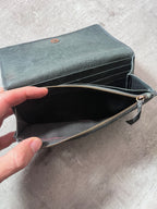 Balenciaga Classic Continental Flap Leather Wallet Black