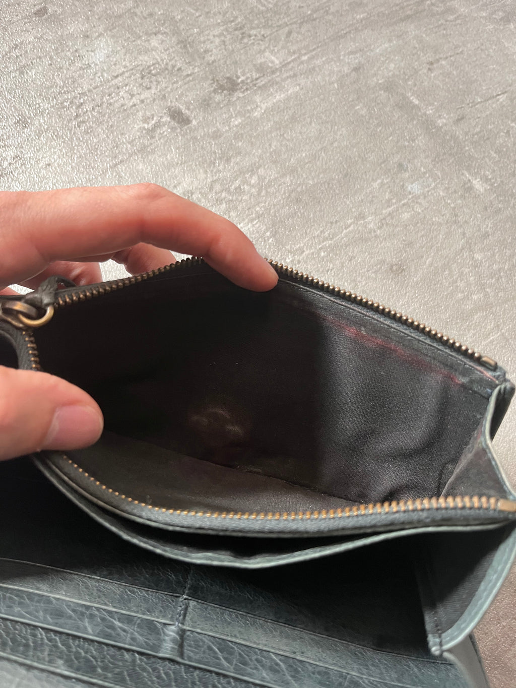 Balenciaga Classic Continental Flap Leather Wallet Black