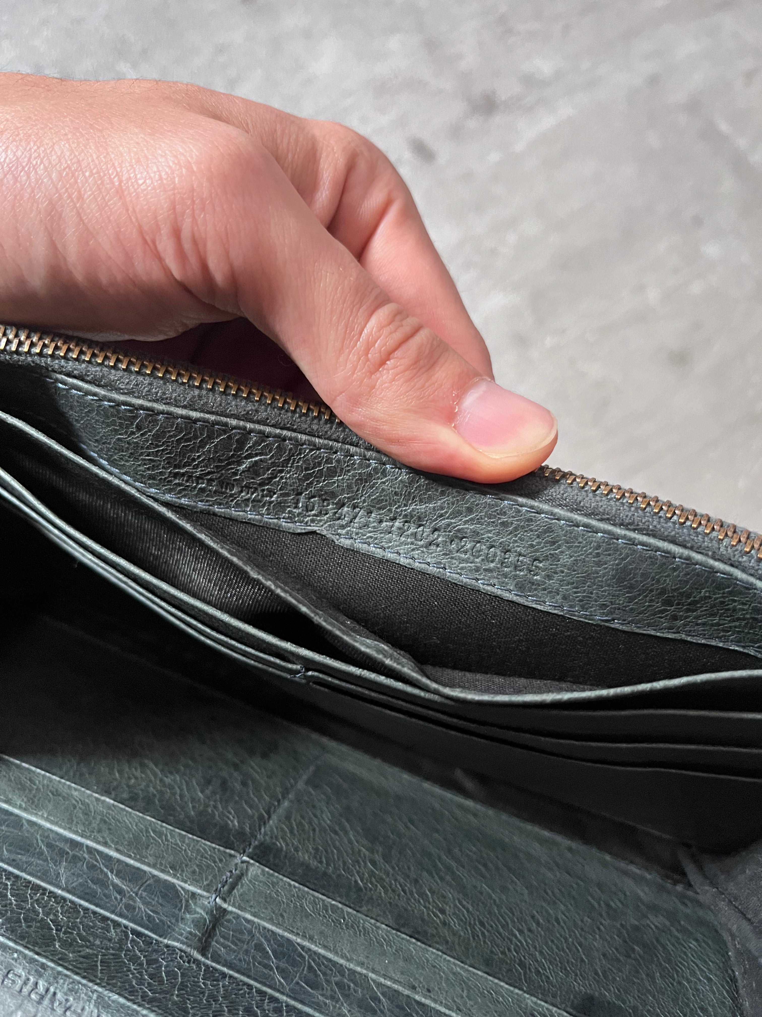 Balenciaga Classic Continental Flap Leather Wallet Black