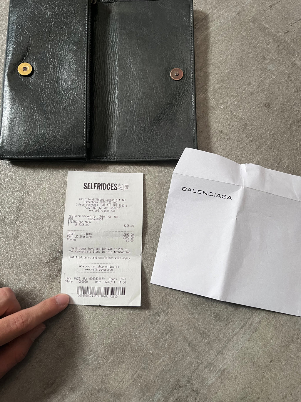Balenciaga Classic Continental Flap Leather Wallet Black