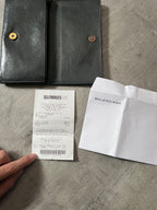 Balenciaga Classic Continental Flap Leather Wallet Black