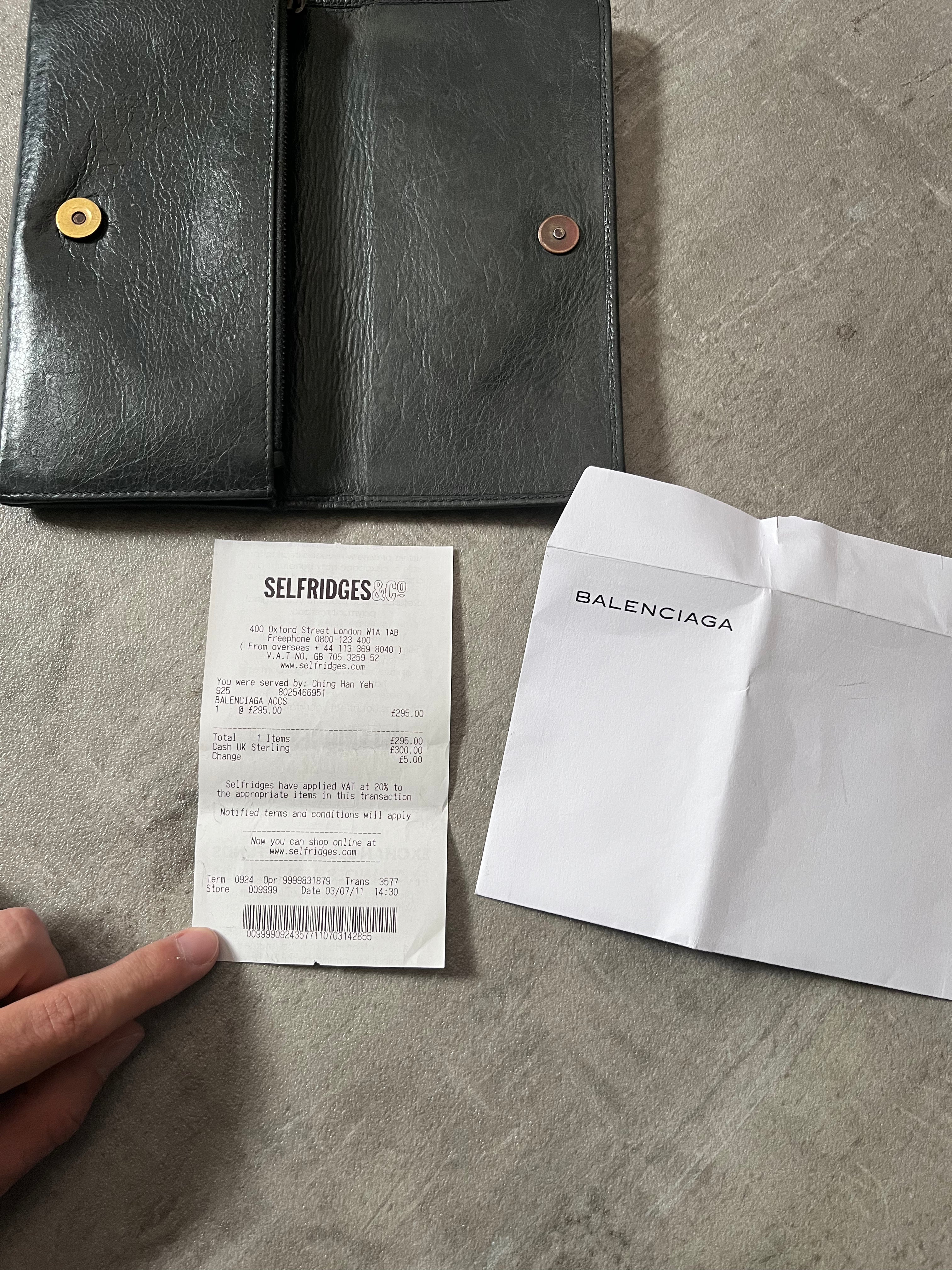 Balenciaga Classic Continental Flap Leather Wallet Black