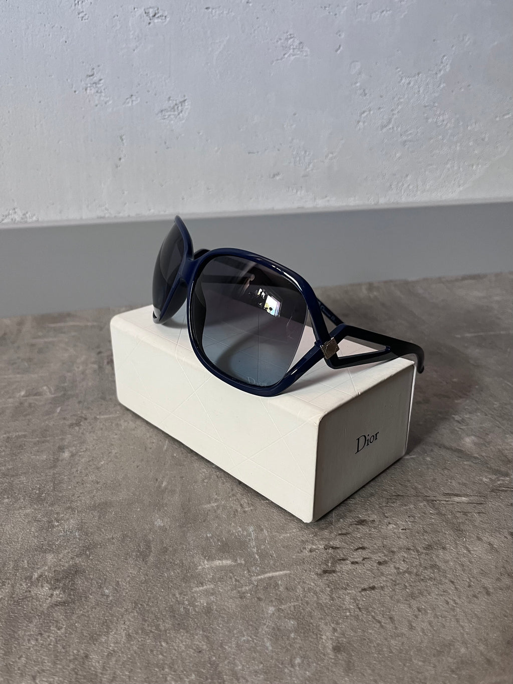 Dior Madrague Oversized Sunglasses Navy Women
