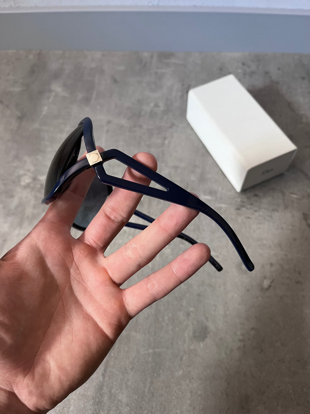 Dior Madrague Oversized Sunglasses Navy Women
