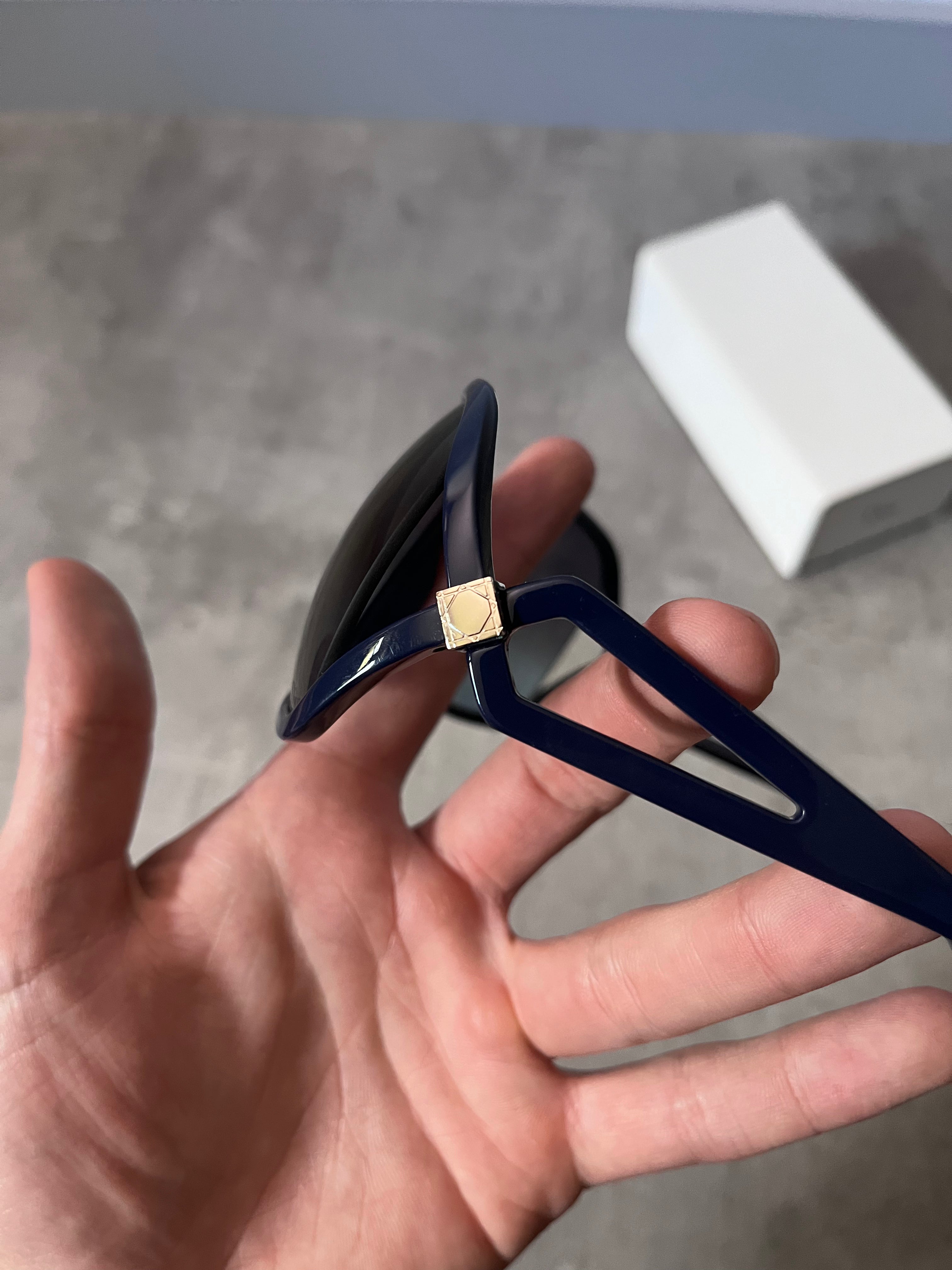 Dior Madrague Oversized Sunglasses Navy Women