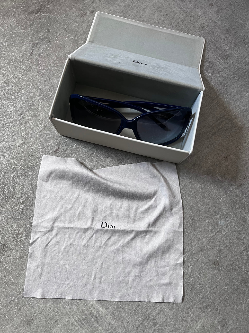 Dior Madrague Oversized Sunglasses Navy Women