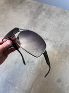 Gucci GG 1894/S Metal Side Logo Sunglasses Grey Black Unisex