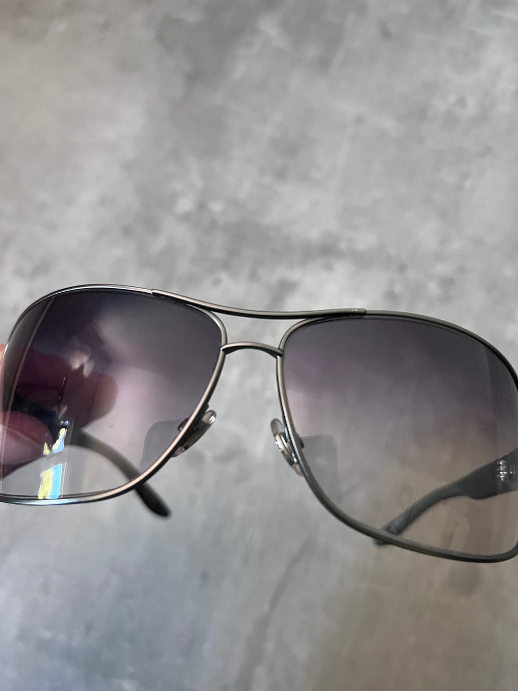 Gucci GG 1894/S Metal Side Logo Sunglasses Grey Black Unisex