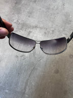 Gucci GG 1894/S Metal Side Logo Sunglasses Grey Black Unisex