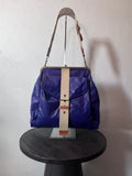 90s Miu Miu Strap Leather Shoulder Bag Purple