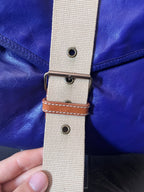 90s Miu Miu Strap Leather Shoulder Bag Purple