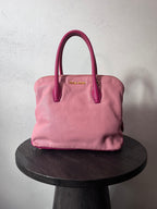 Miu Miu Leather Tote Handbag Pink