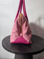 Miu Miu Leather Tote Handbag Pink