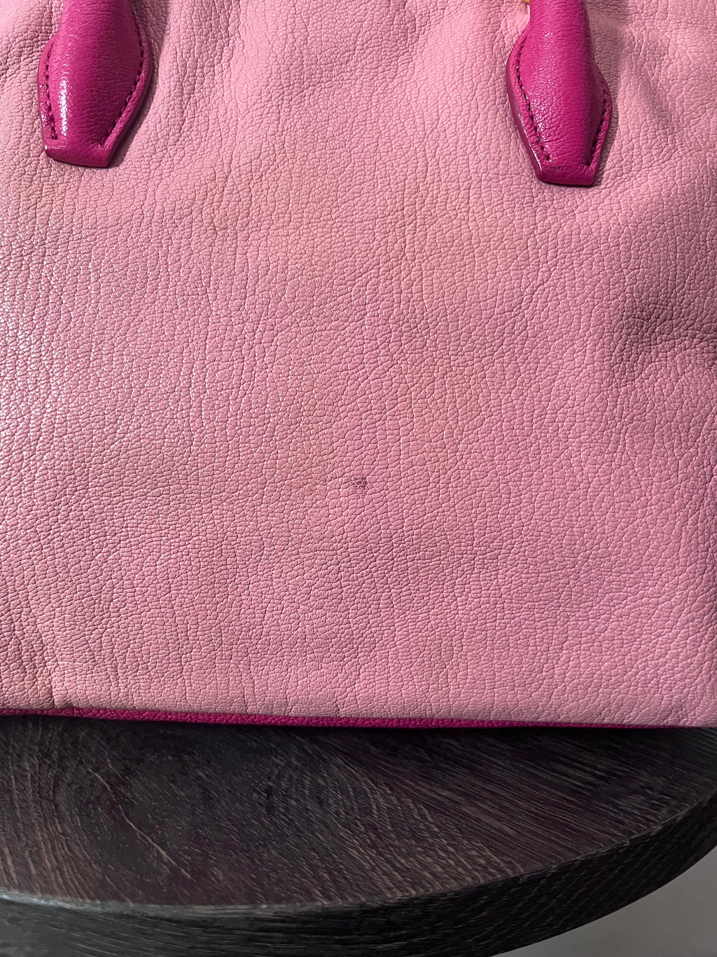 Miu Miu Leather Tote Handbag Pink