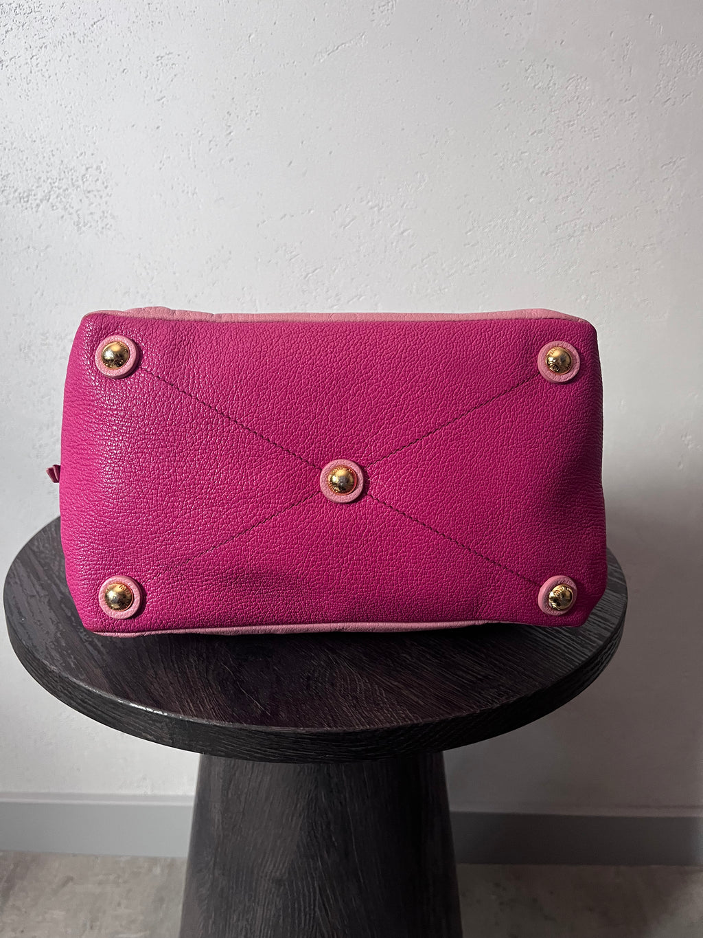 Miu Miu Leather Tote Handbag Pink