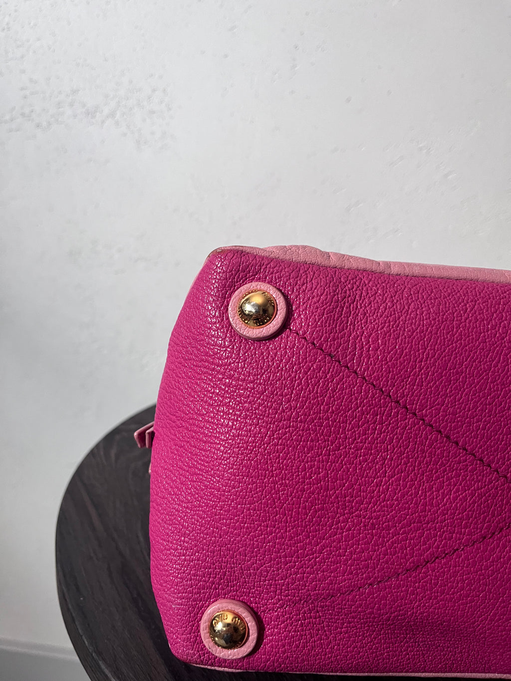 Miu Miu Leather Tote Handbag Pink