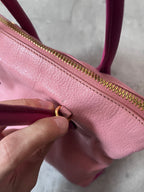 Miu Miu Leather Tote Handbag Pink