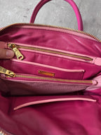 Miu Miu Leather Tote Handbag Pink