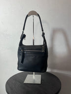 Gucci Vintage Leather Hobo Small Shoulder Bag Black