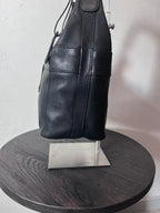 Gucci Vintage Leather Hobo Small Shoulder Bag Black
