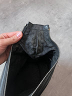 Gucci Vintage Leather Hobo Small Shoulder Bag Black