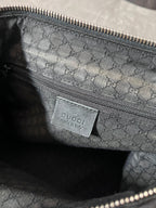 Gucci Vintage Leather Hobo Small Shoulder Bag Black