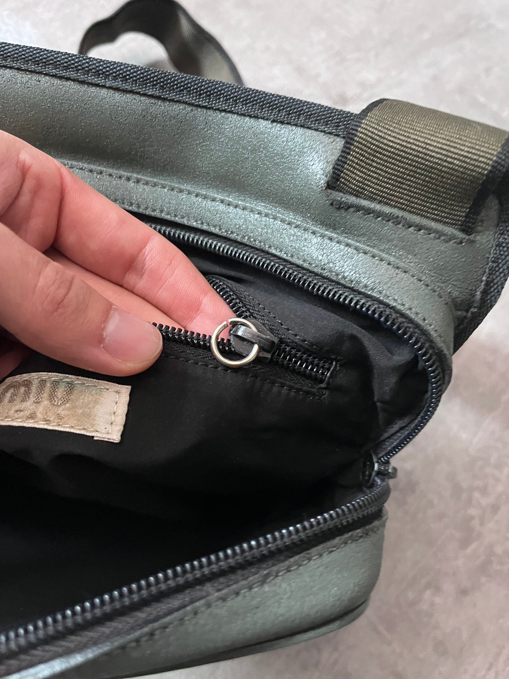 F/W 1999 Miu Miu Leather Crossbody Bag Green