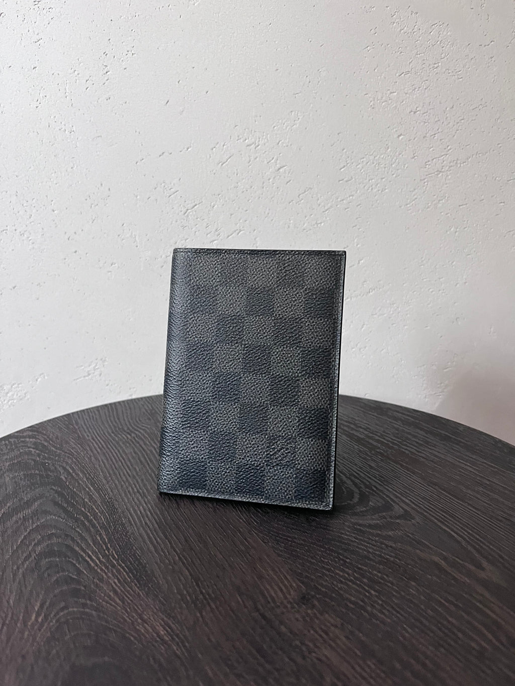 Louis Vuitton Damier Graphite Passport Cover Wallet Grey