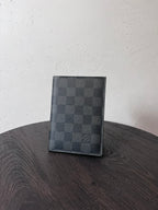 Louis Vuitton Damier Graphite Passport Cover Wallet Grey