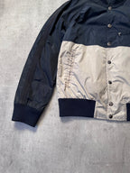 2000s Dries Van Noten Nylon Reversible Jacket Navy Beige Men - M