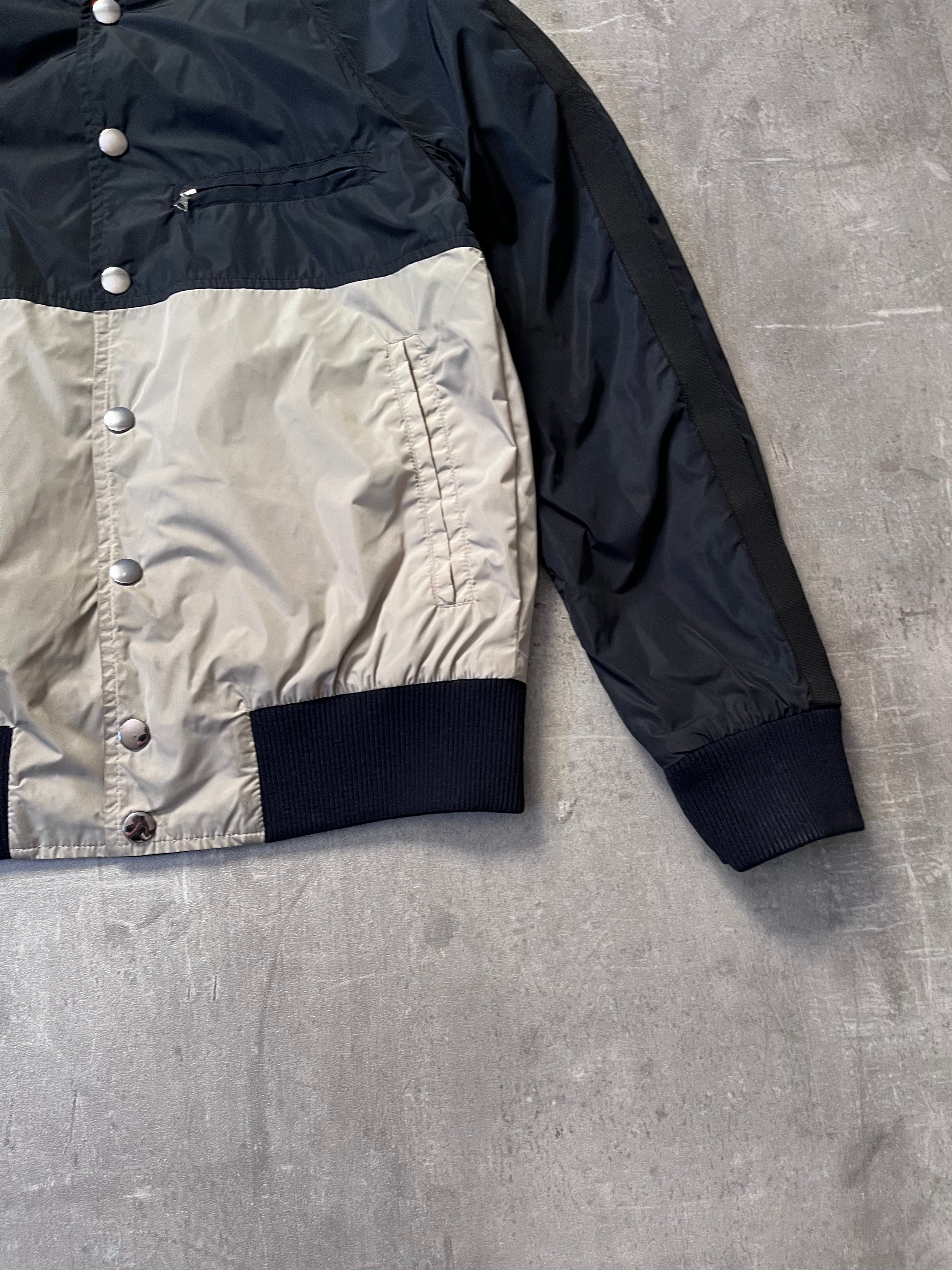2000s Dries Van Noten Nylon Reversible Jacket Navy Beige Men - M