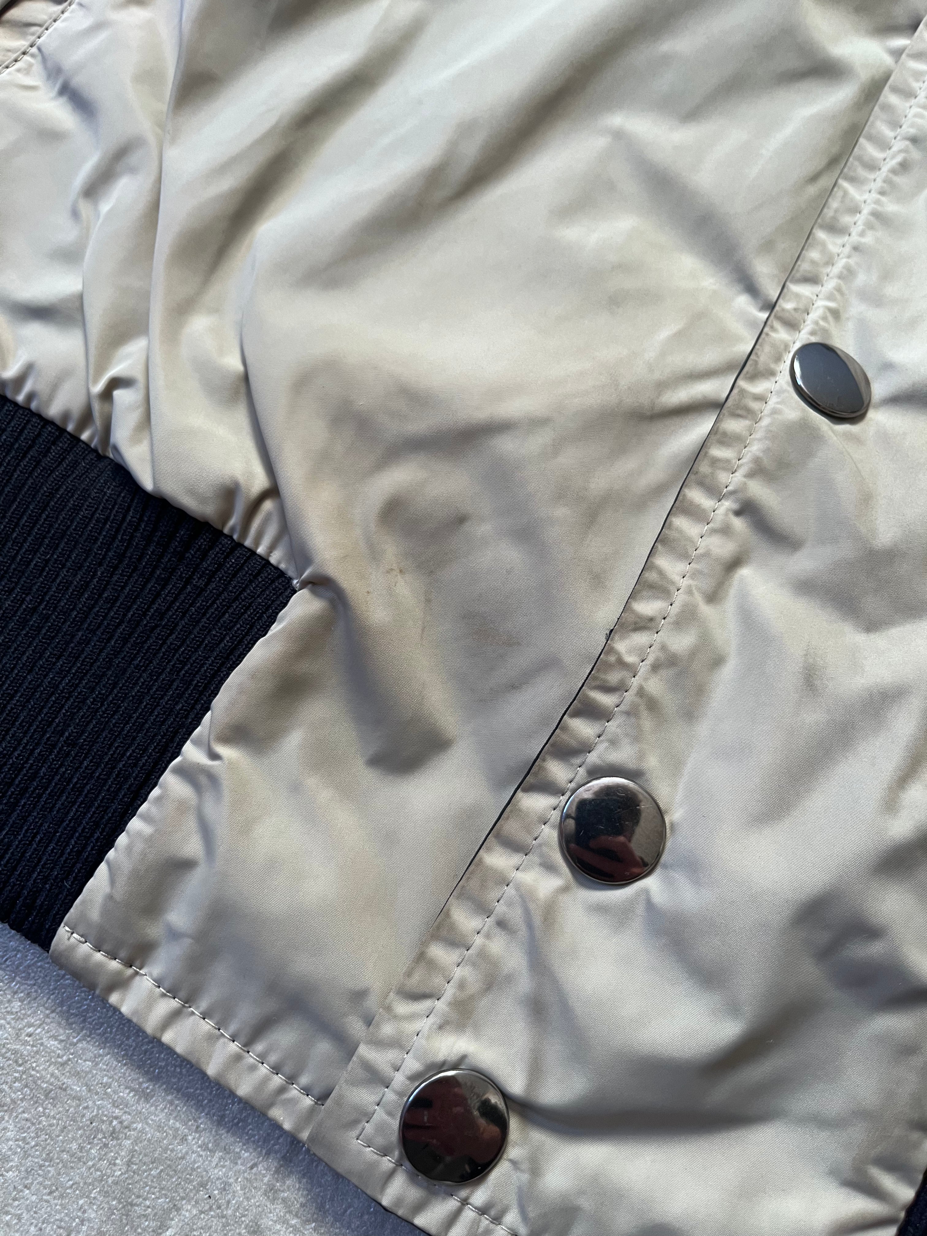 2000s Dries Van Noten Nylon Reversible Jacket Navy Beige Men - M