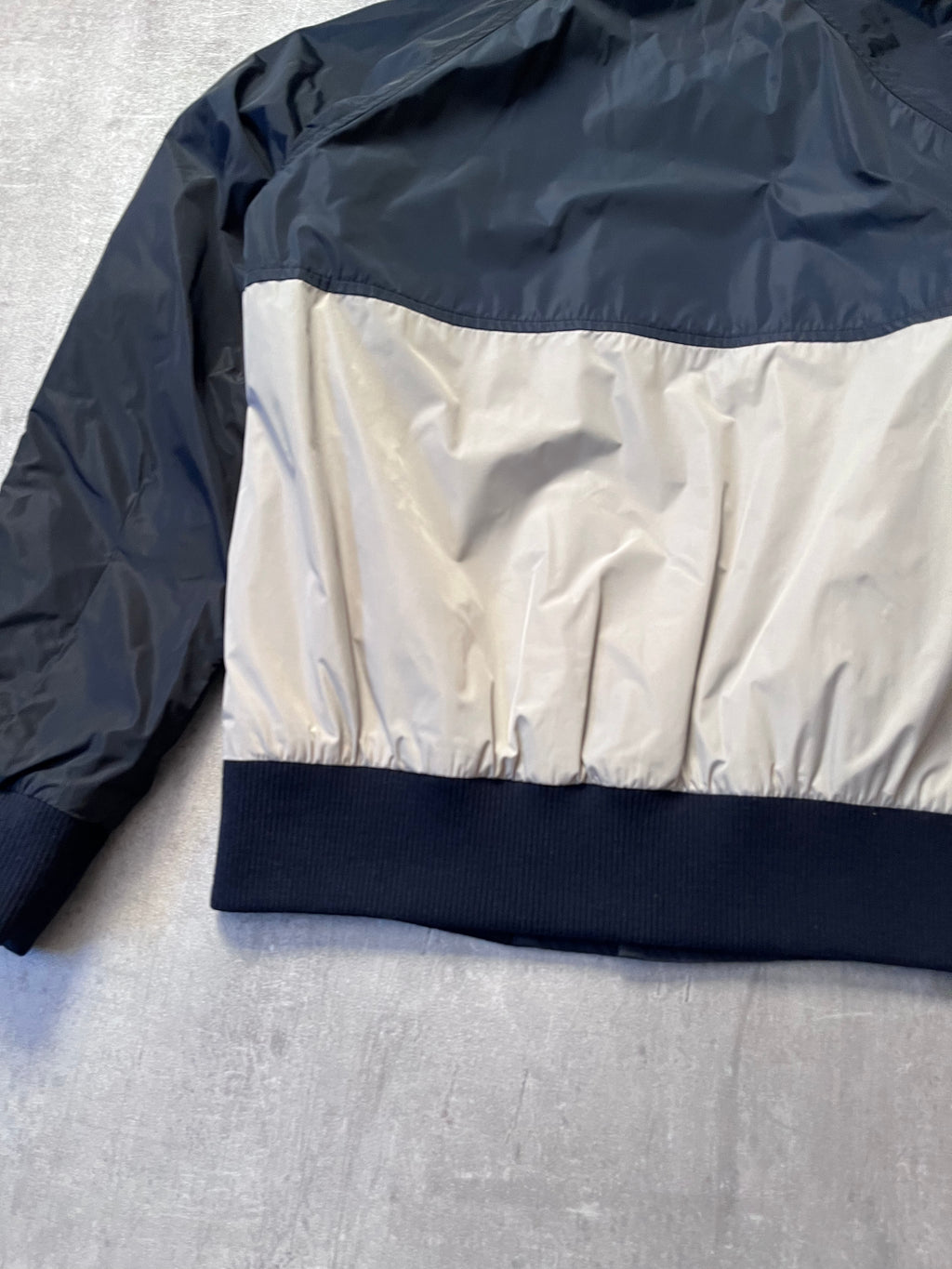2000s Dries Van Noten Nylon Reversible Jacket Navy Beige Men - M