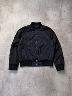 2000s Dries Van Noten Nylon Reversible Jacket Navy Beige Men - M