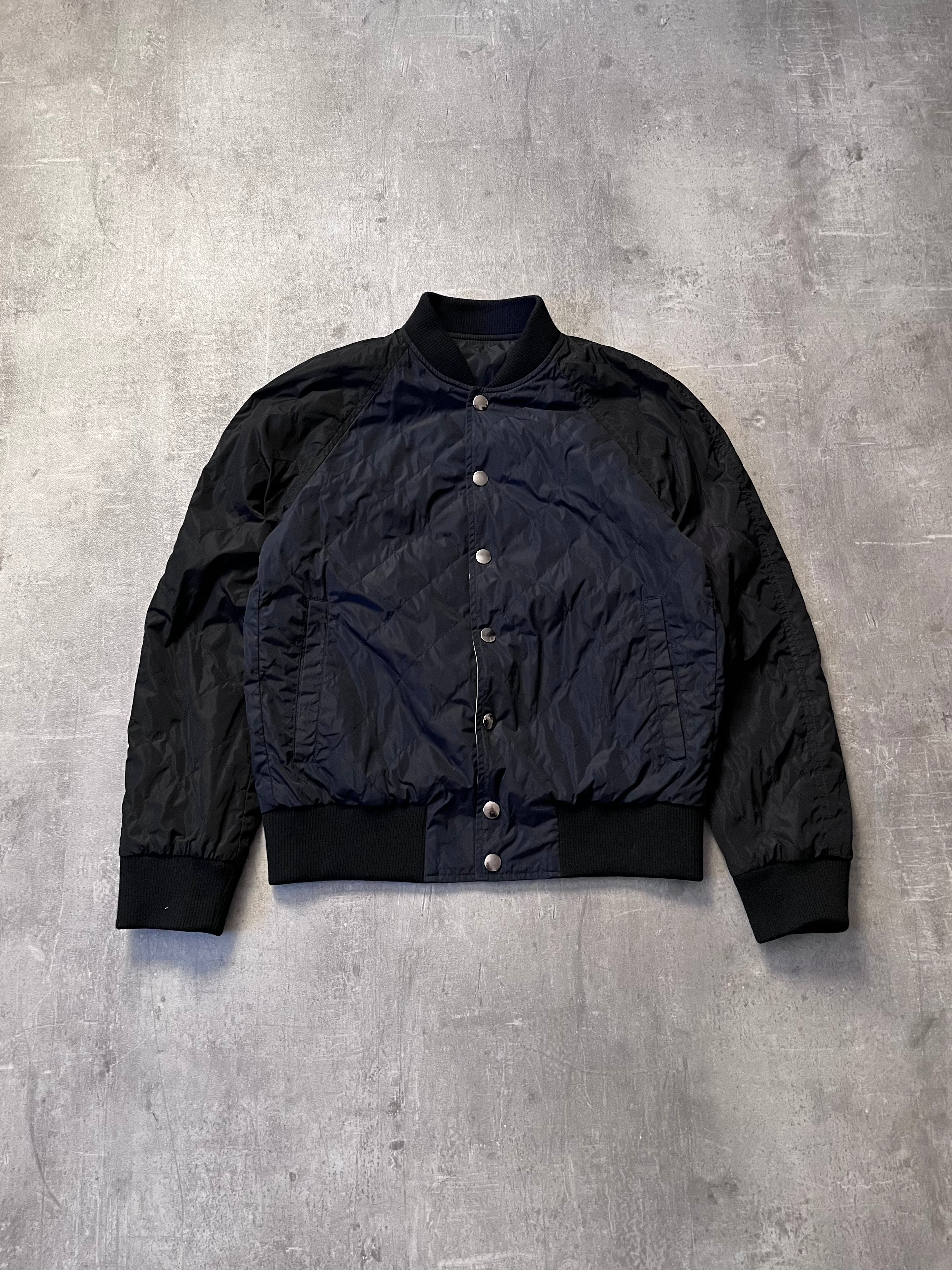 2000s Dries Van Noten Nylon Reversible Jacket Navy Beige Men - M