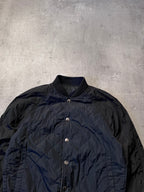 2000s Dries Van Noten Nylon Reversible Jacket Navy Beige Men - M
