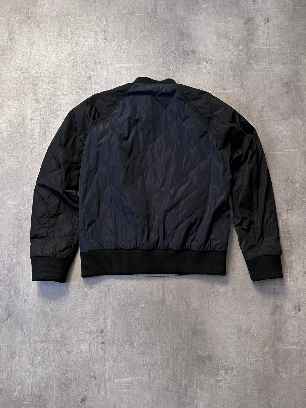 2000s Dries Van Noten Nylon Reversible Jacket Navy Beige Men - M